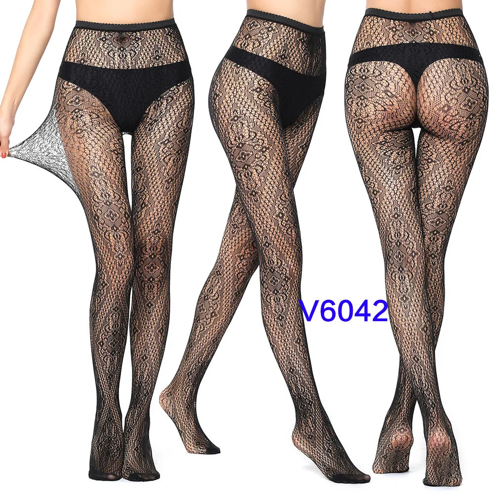 Women’s Sheer Geometric Pattern Tights