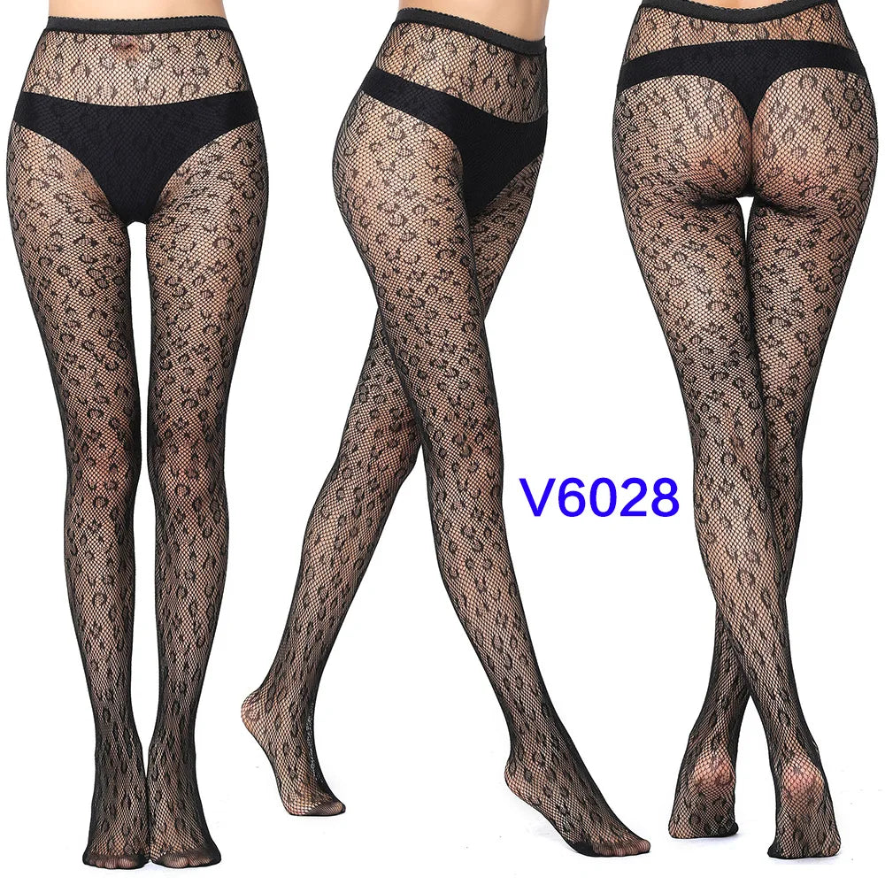 Women’s Sheer Geometric Pattern Tights