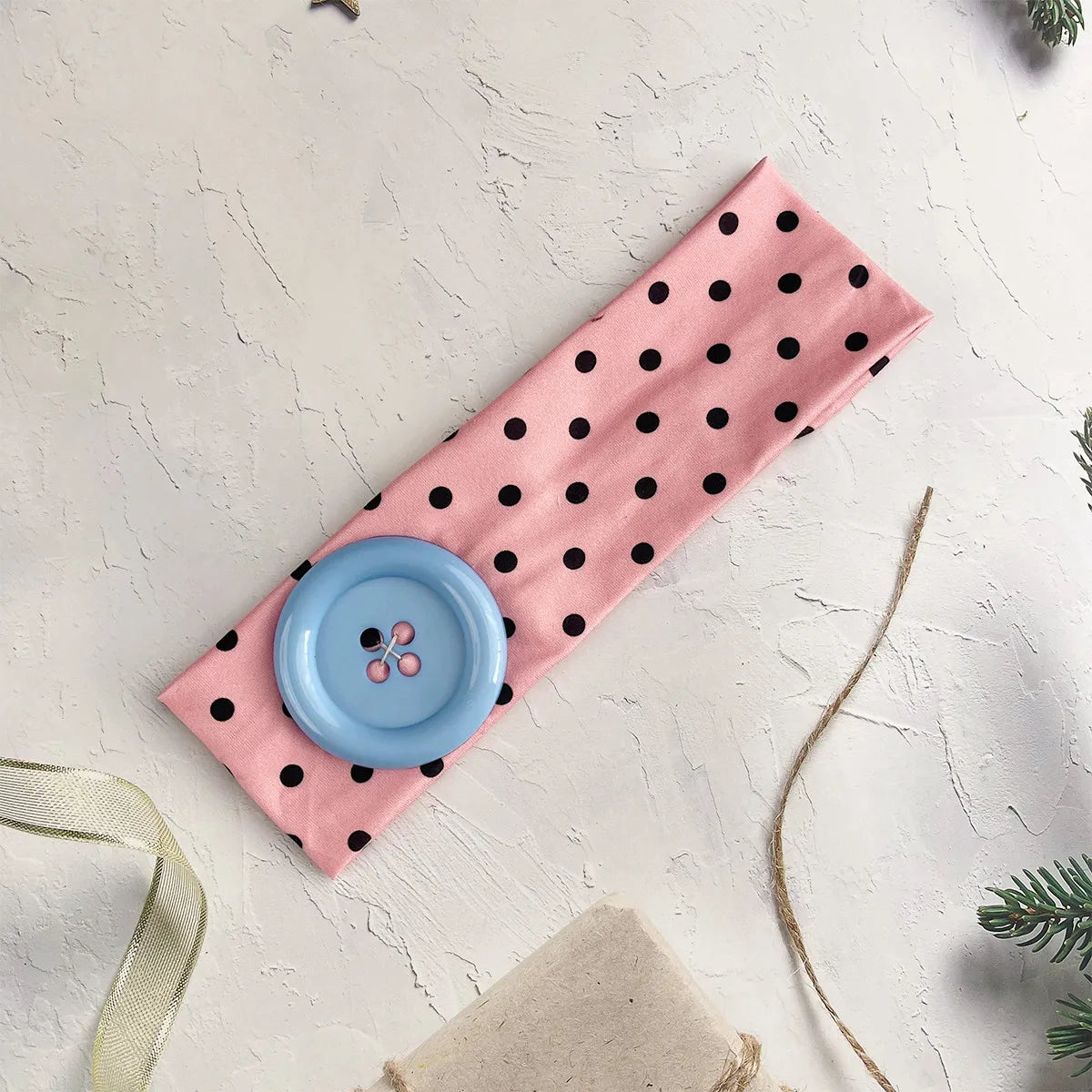 Women’s Y2K Retro Dot Stretch Headband