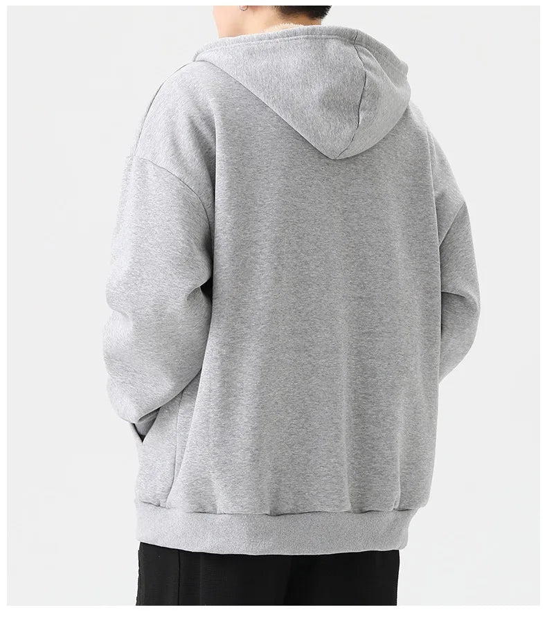 Men's Sherpa Fleece-Lined Winter Hoodie