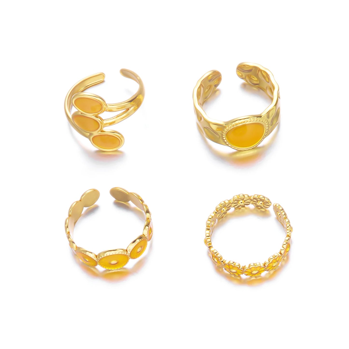 Women’s Stainless Steel Irregular Punk Statement Ring