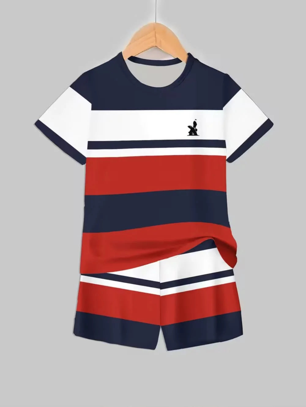 Boys 2-Piece Colorblock Quick-Dry T-Shirt and Shorts Set