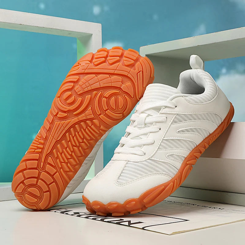 2026 Men's And Women's Toe Shoes Multifunctional Soft Sole Wide Last Shoes Walking Shoes Breathable Barefoot Casual Sports Shoes