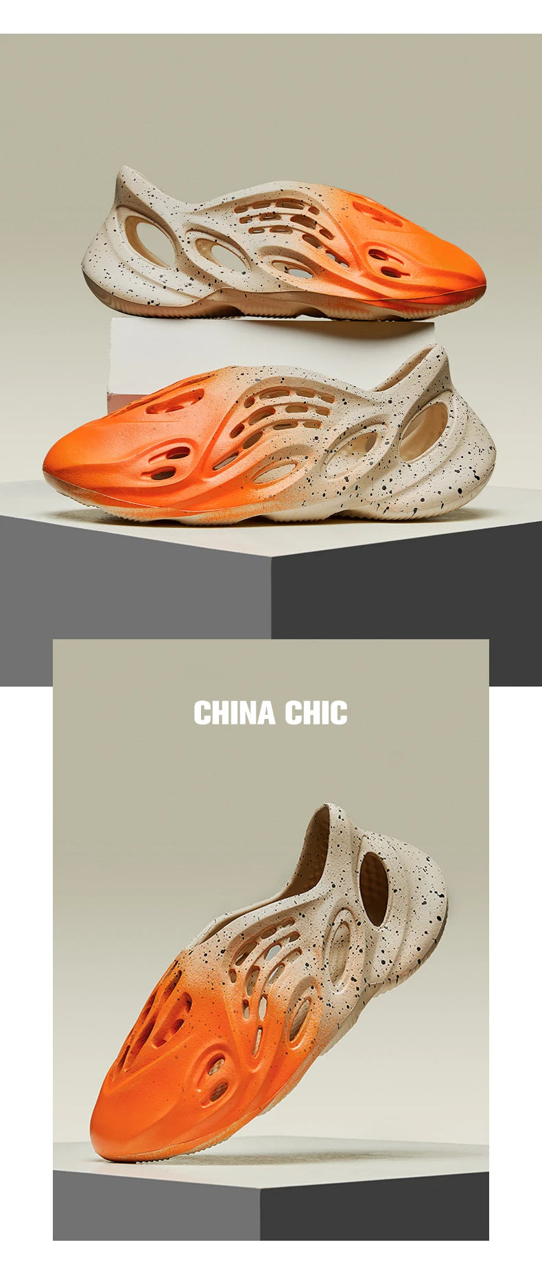 Summer New Couple Hole Shoes Beach Sandals Plus Size Korean Fashion Versatile Casual Men's Slippers Platform Sandals