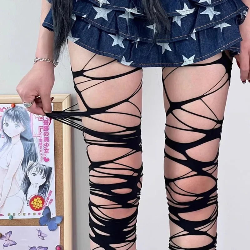 Women’s Sheer Geometric Pattern Tights