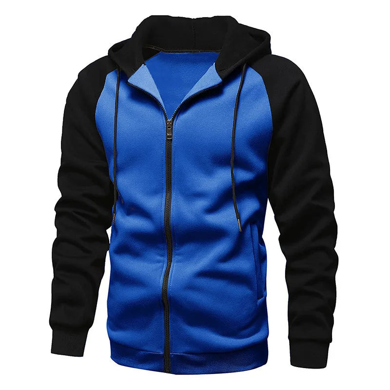 Men’s Biker Print Fleece Hoodie
