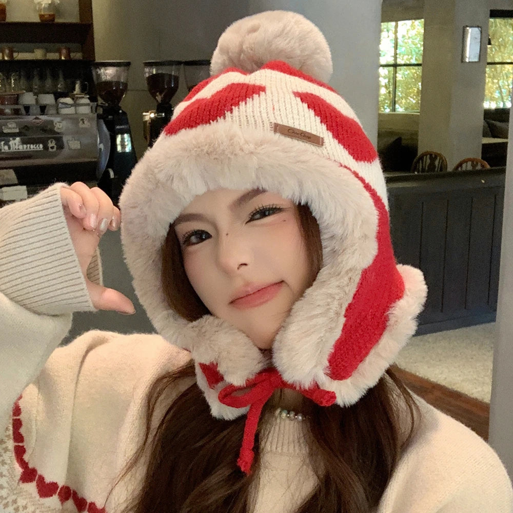Women's Cute Pompom Winter Beanie