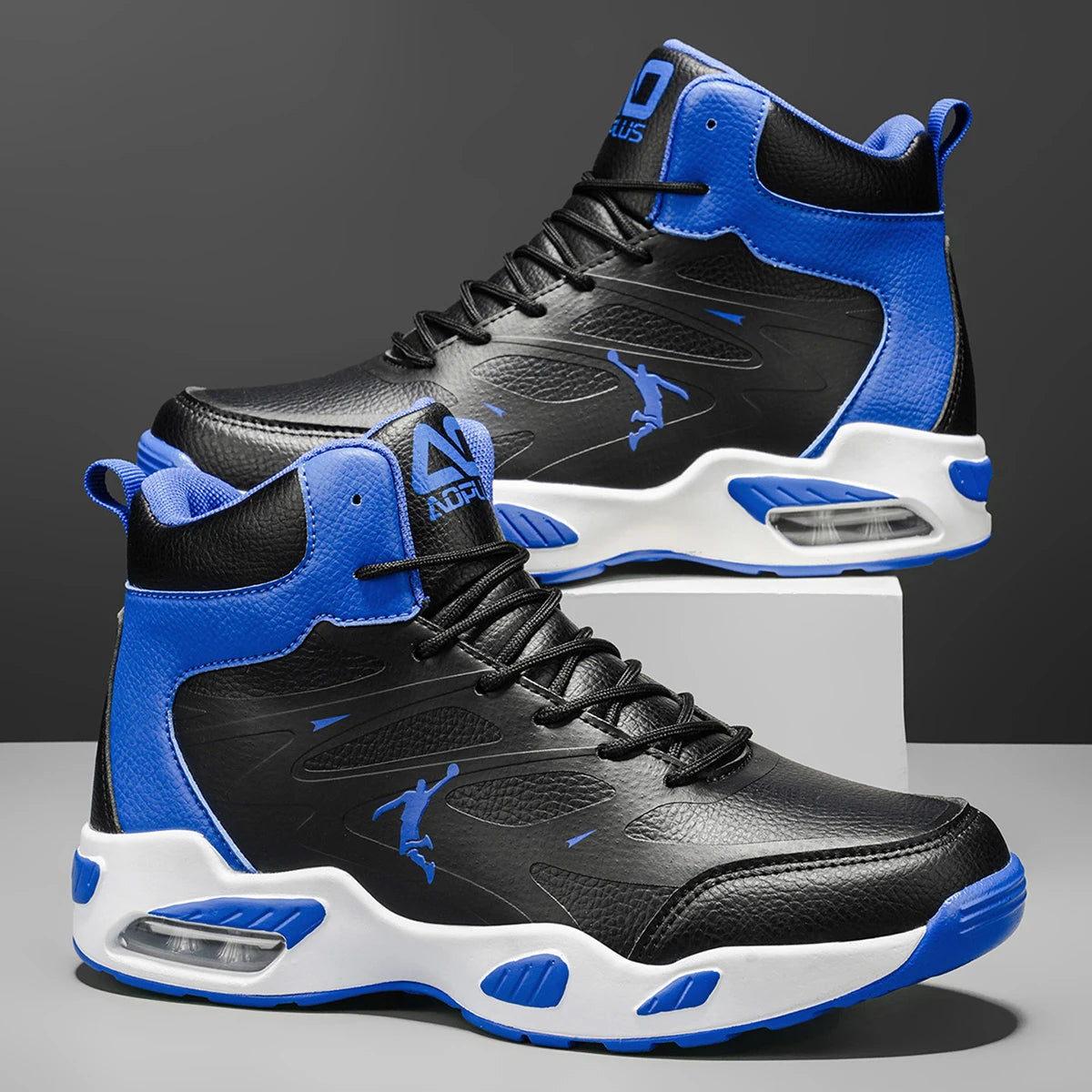 Fashion High-Top Basketball Shoes for Men Women Comfortable Leather Outdoor Training Athletic Sneakers Free Shipping