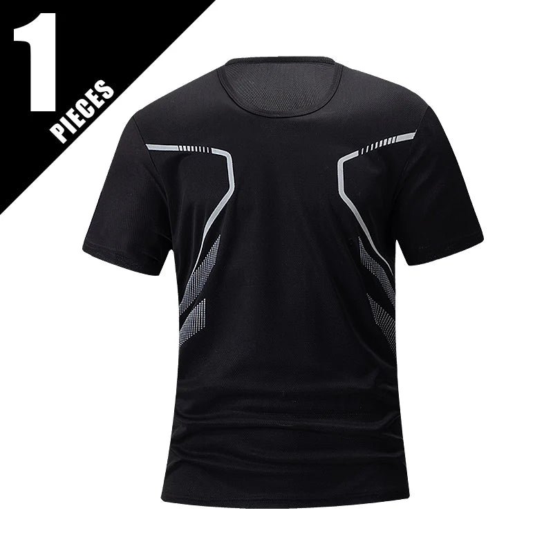 Men’s Quick-Dry Printed Sports T-Shirt