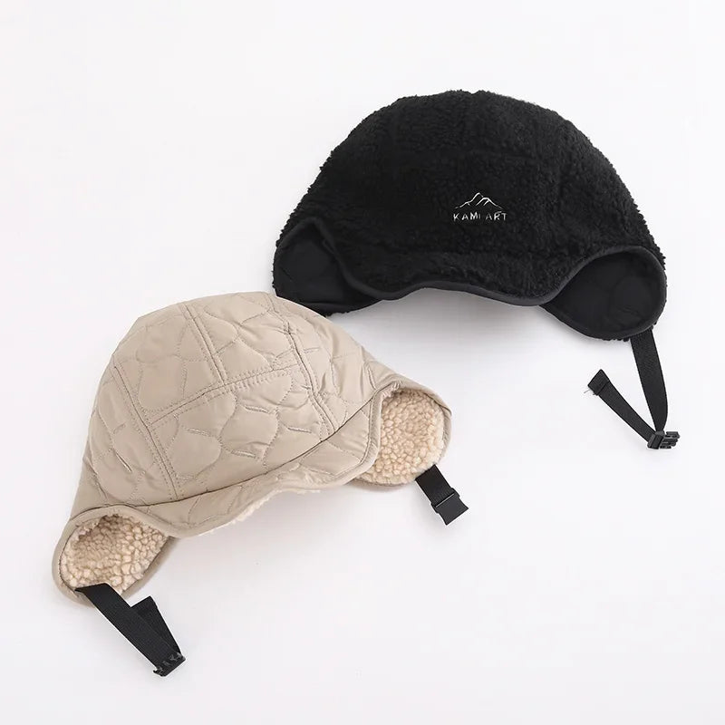 1/2/3PCS Windproof Warm Hat Winter Fleece Thickened Thermal Outdoor Ski Hat Earflap Men Women Cycling Ear Protectors Hats