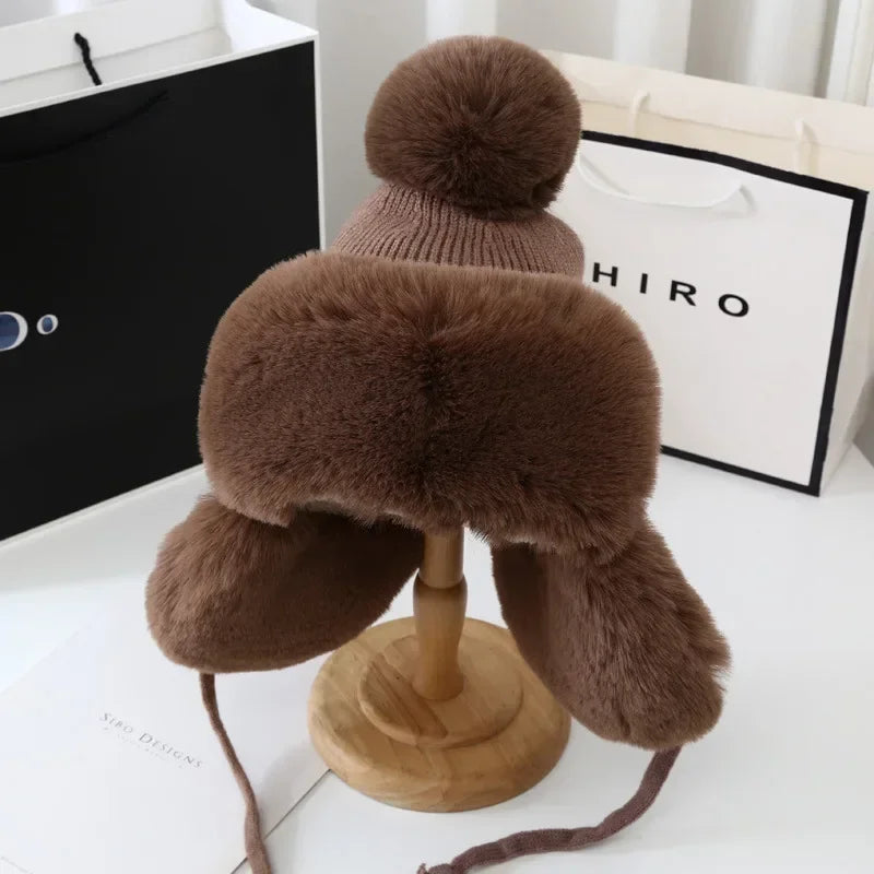 Women's Cozy Faux Fur Trapper Hat
