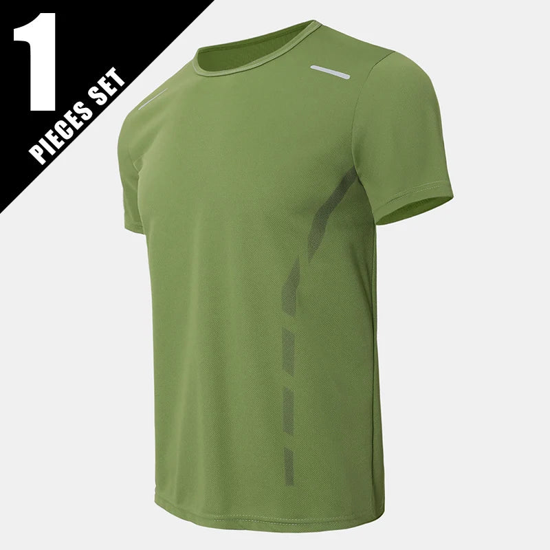 Men’s Quick-Dry Printed Sports T-Shirt