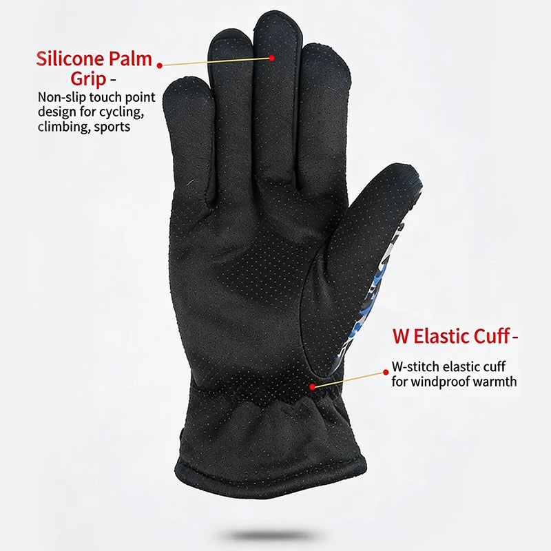Kids Winter Warm Windproof Cold Weather Outdoor Sports Gloves for Boys Girls Fleece Snow Gloves Ski Gloves Boy Winter Glove