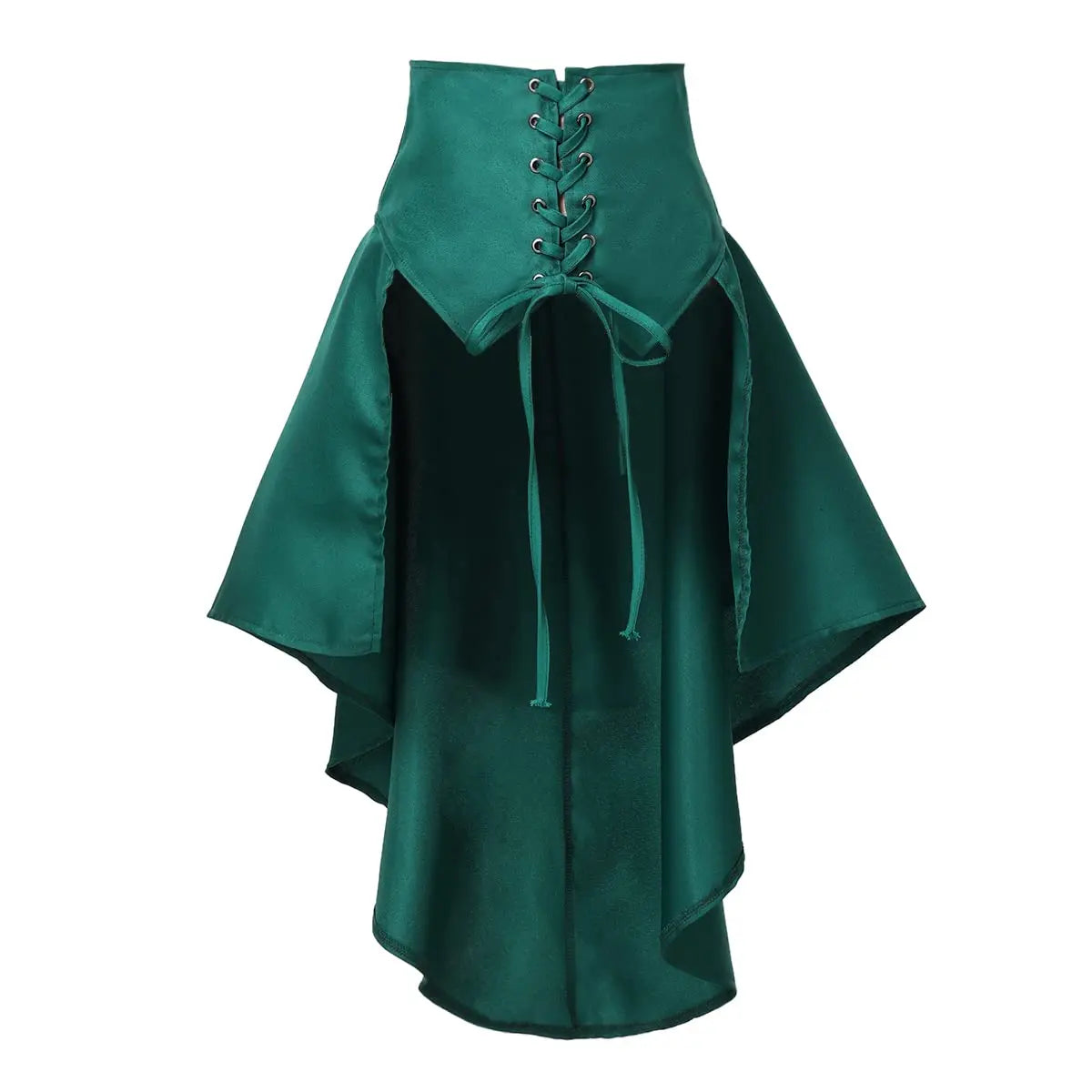 Women’s Gothic Steampunk Lace-Up Ruffle Skirt
