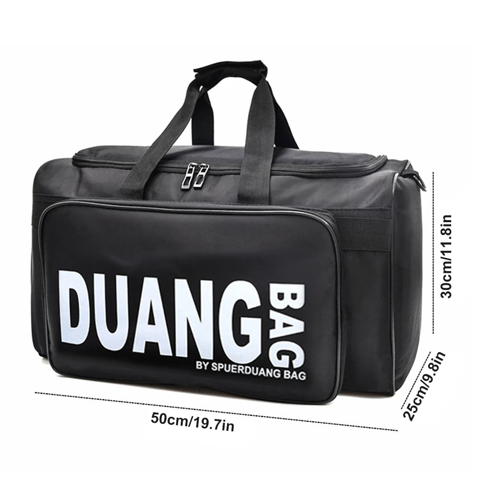 Unisex Large Capacity 36–55L Gym & Travel Duffle Bag – Lightweight Nylon Fitness Sports Bag for Training, Workouts & Weekend Trips