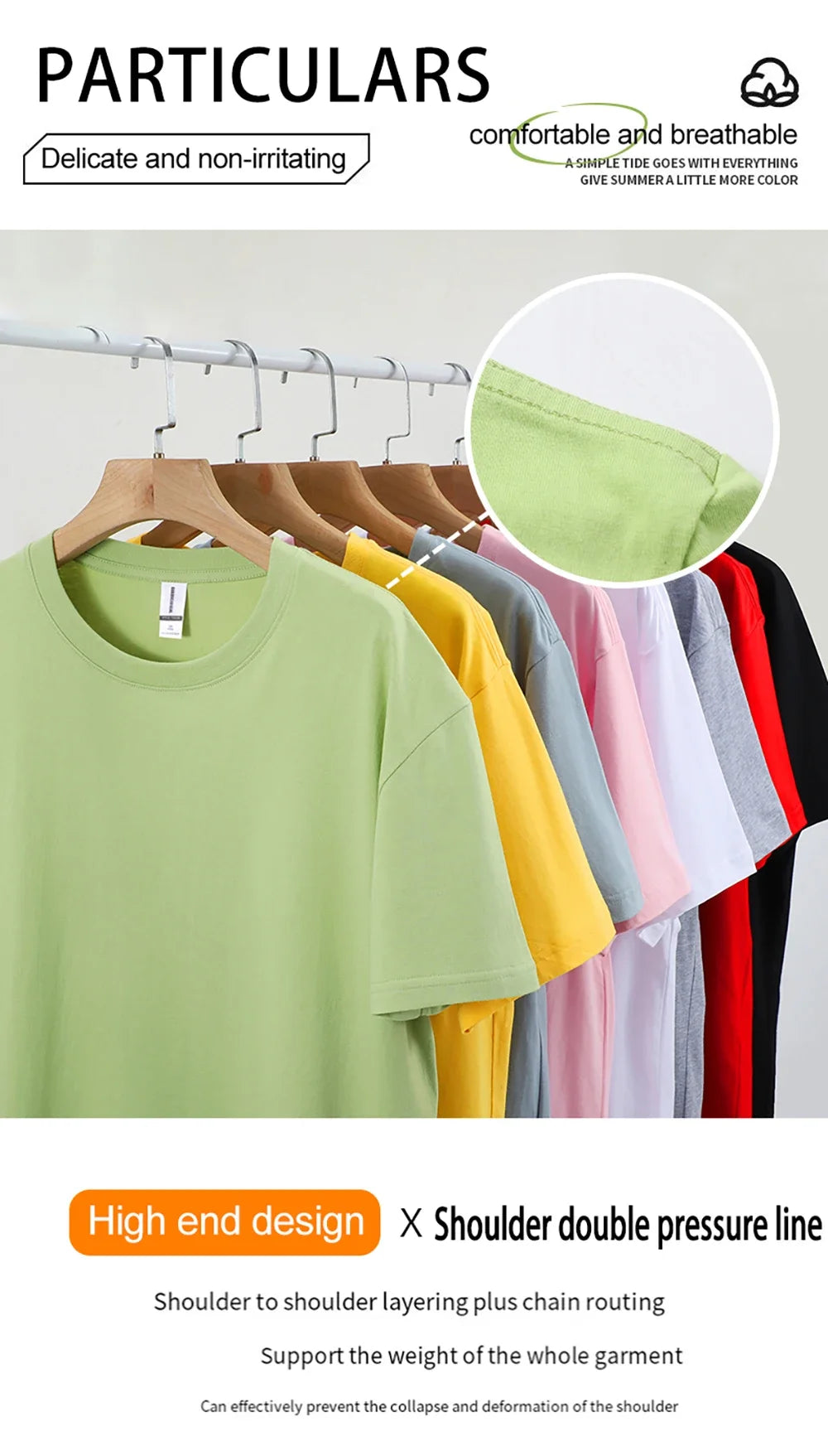 Customized LOGO Picture Men's Cotton T-Shirt Summer Colour Loose Short Sleeves Comfortable Fashion T Shirts Unisex O-Neck DIY Te
