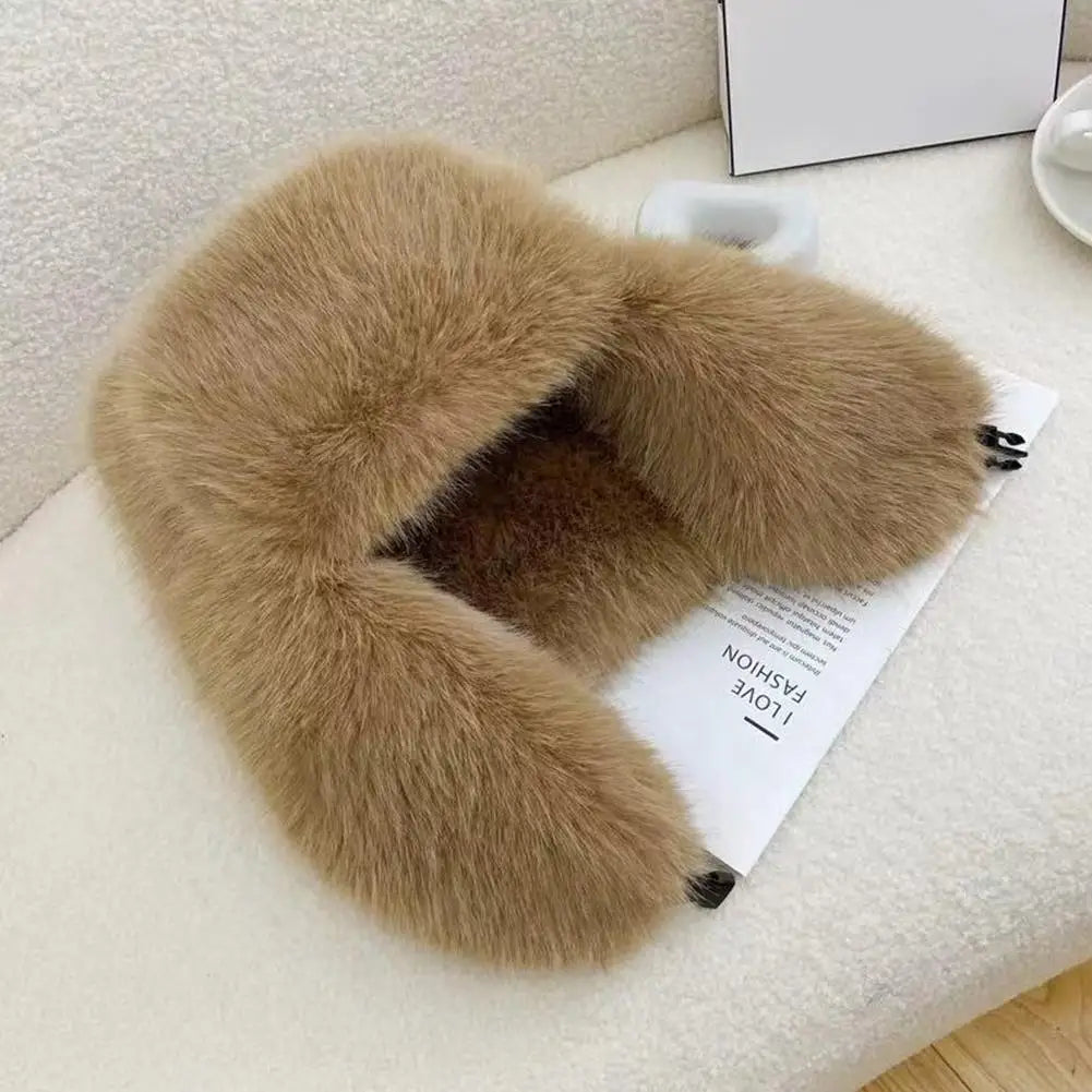 Unisex Faux Fur Winter Bomber Hat