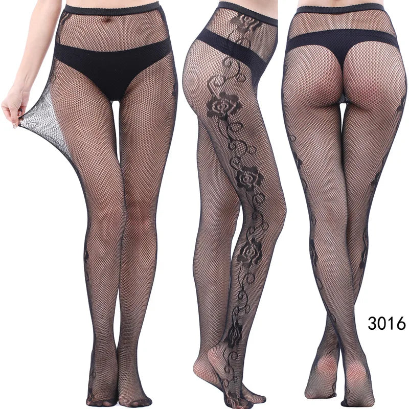 Women’s Sheer Geometric Pattern Tights