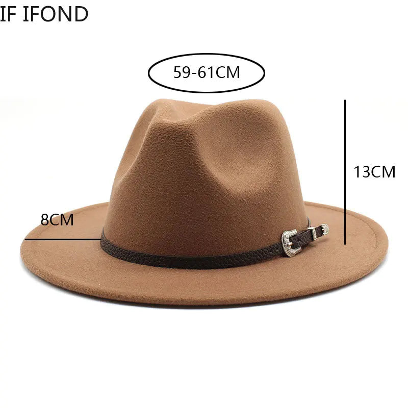 Classic British Style Fedora Hat