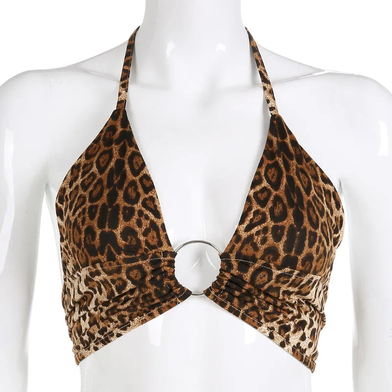 Women’s Leopard Print High Street Tank Top