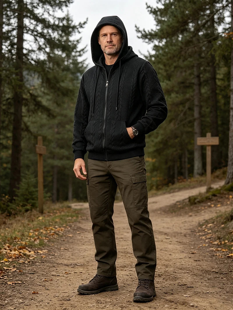2026 Men’s Paisley Print Zip Hoodie