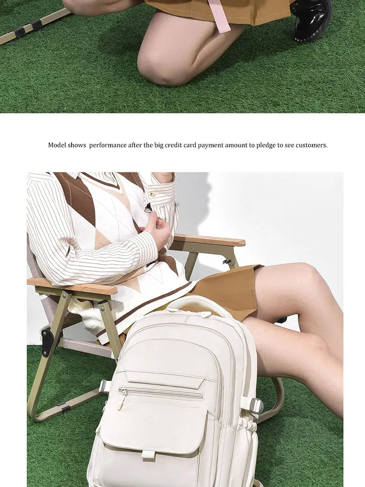 Unisex Oxford Casual Backpack with Laptop Compartment