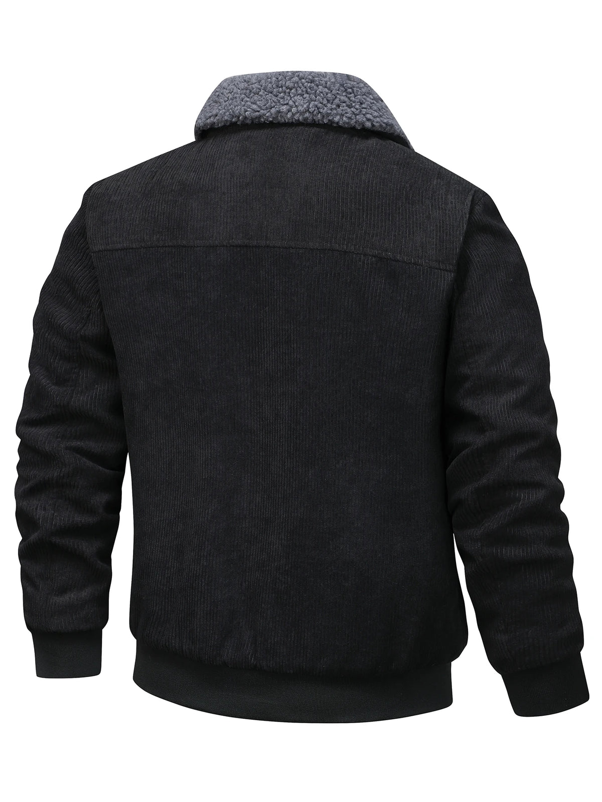 Men's Casual Corduroy Zip-Up Jacket
