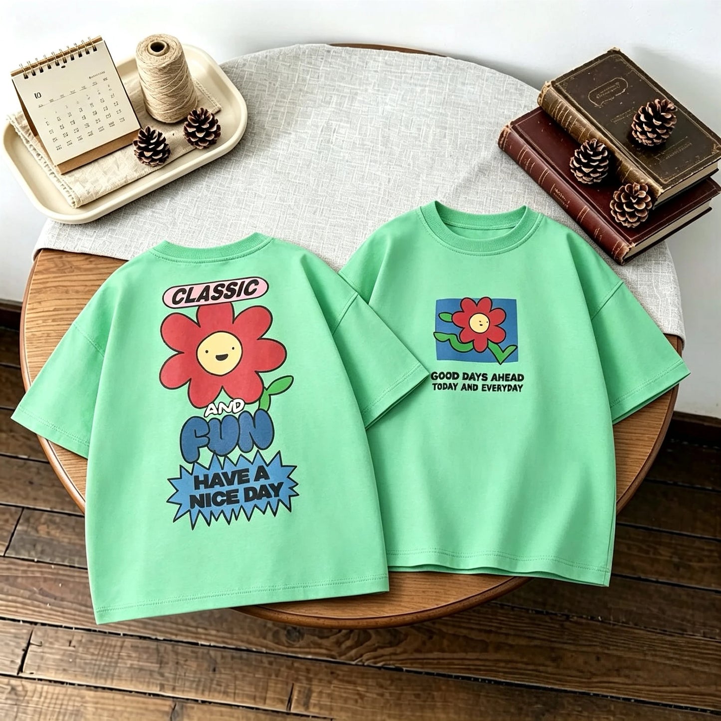 Kids’ Double-Sided Print Summer T-Shirt
