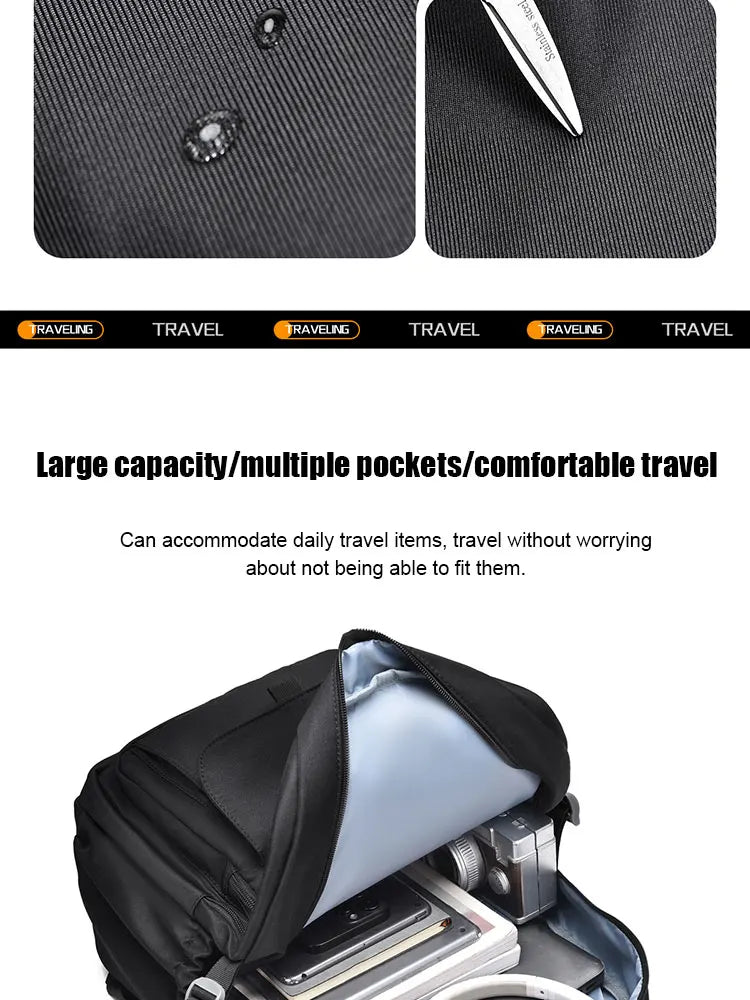Unisex Oxford Casual Backpack with Laptop Compartment