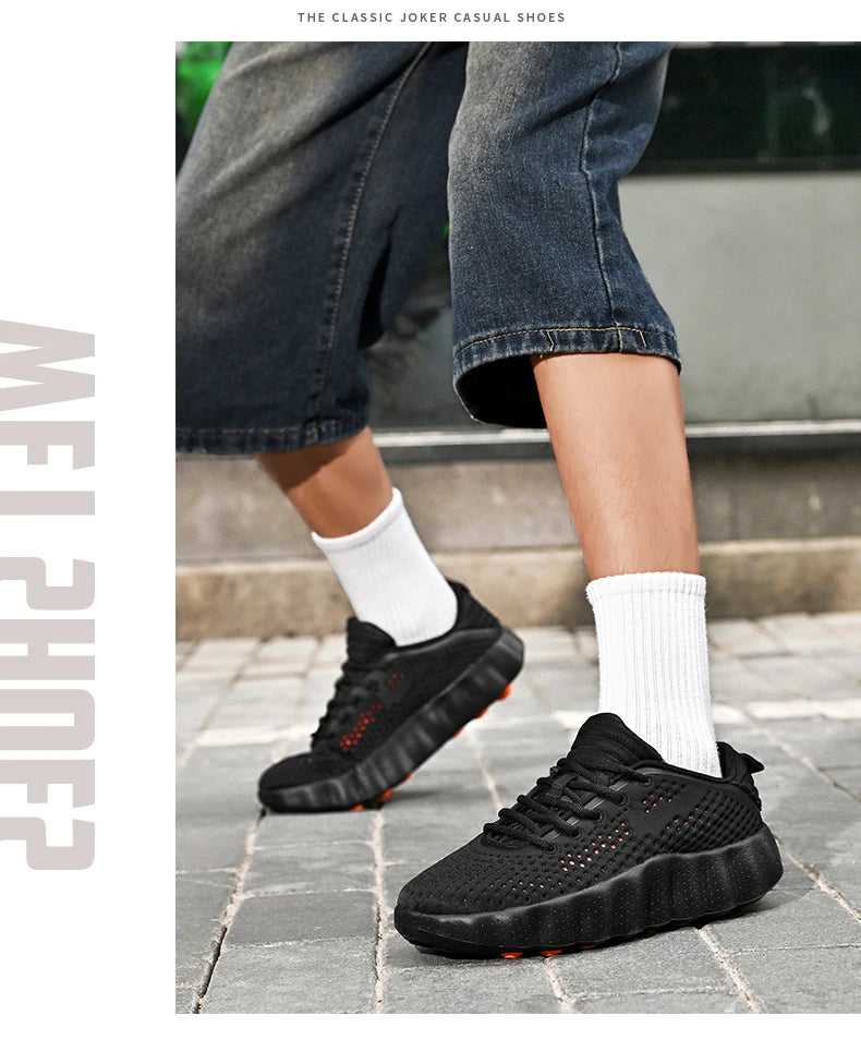 Men’s Breathable Platform Running Sneakers