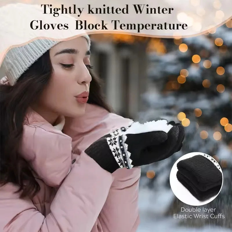 2PCS Winter Women Plush Velvet Hats Neck Warmer Hat Scarf Set Beanies Cycling Windproof Hat Outdoor Ear Protection Outdoor
