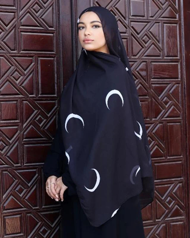 Women’s Leopard & Floral Print Bohemian Hijab Scarf