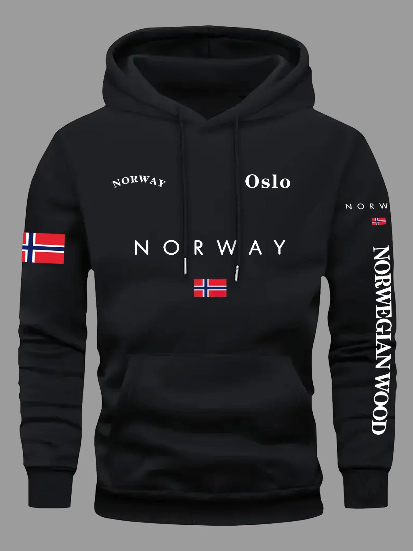 2026 Norway Flag Hoodie for Men & Women Outdoor Sports Running Fitness Casual Streetwear Autumn Winter Sweatshirt Top