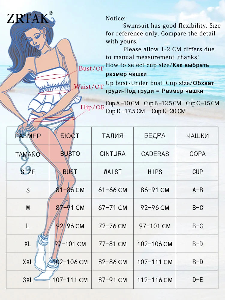 ZRTAK Sexy Bikinis Triangle Micro Swimwear Women Bathing Suit Pleated Blue Swimsuit Females Bikini Sets Thong Biquinis