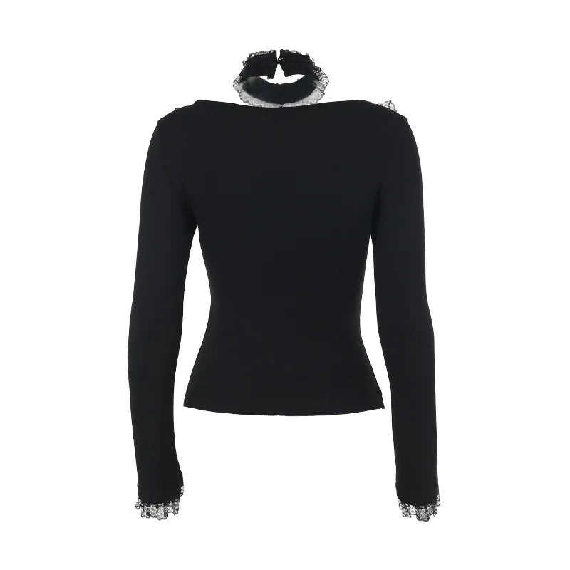 Women’s Gothic Lace Long Sleeve Top