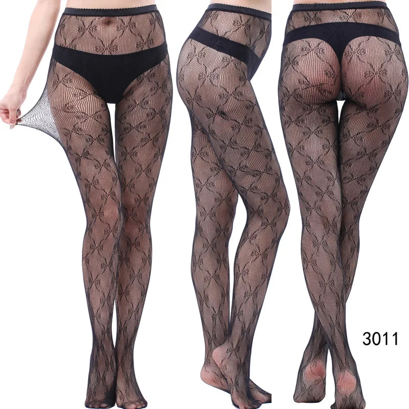Women’s Sheer Geometric Pattern Tights