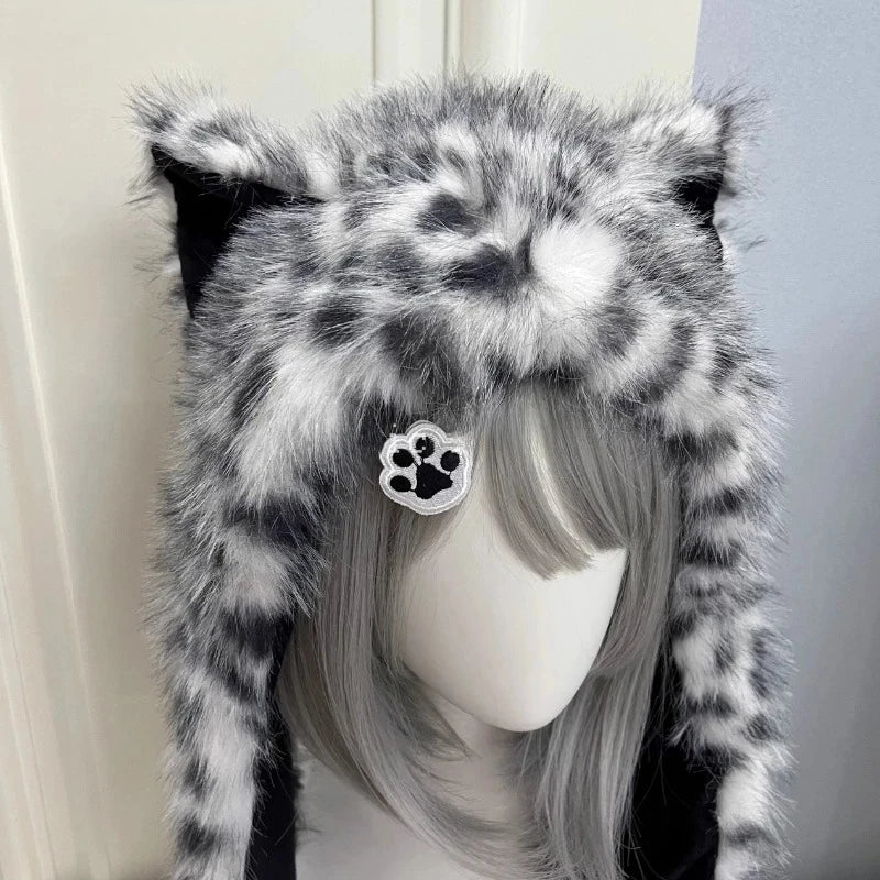 Women's Snow Leopard Ear Warmer