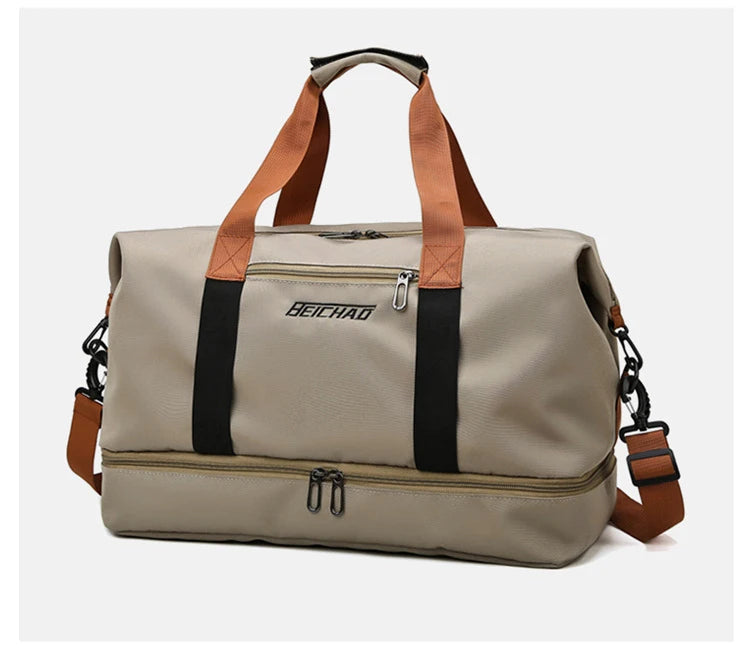 Travel Gym Duffle Bag – Portable Carry-On Weekender Shoulder & Crossbody Bag for Fitness, Sports and Short Trips