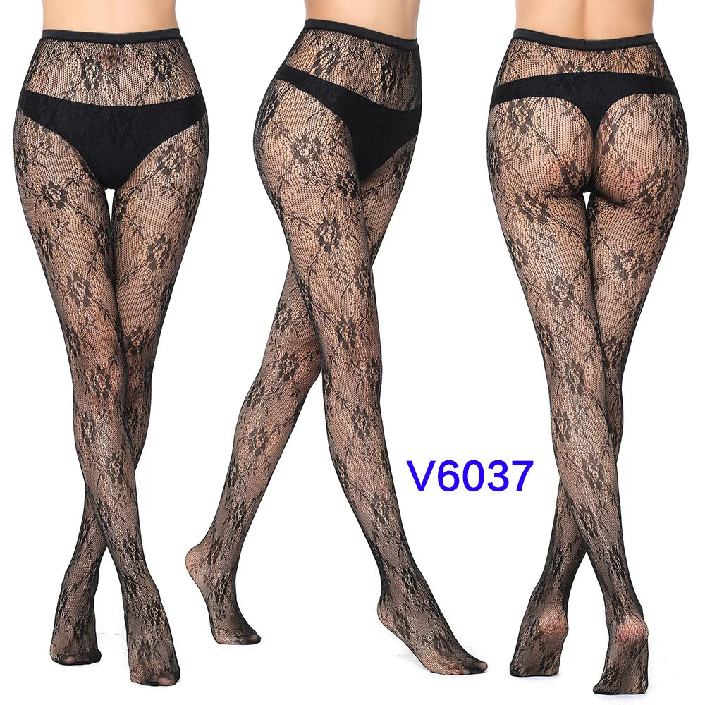 Women’s Sheer Geometric Pattern Tights
