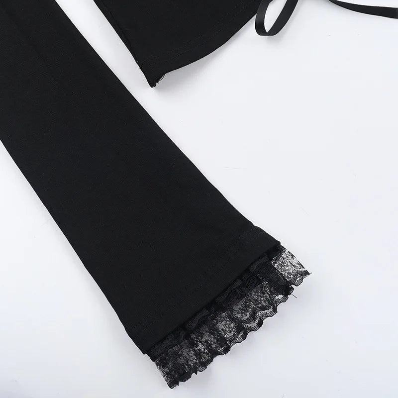 Women’s Gothic Lace Long Sleeve Top