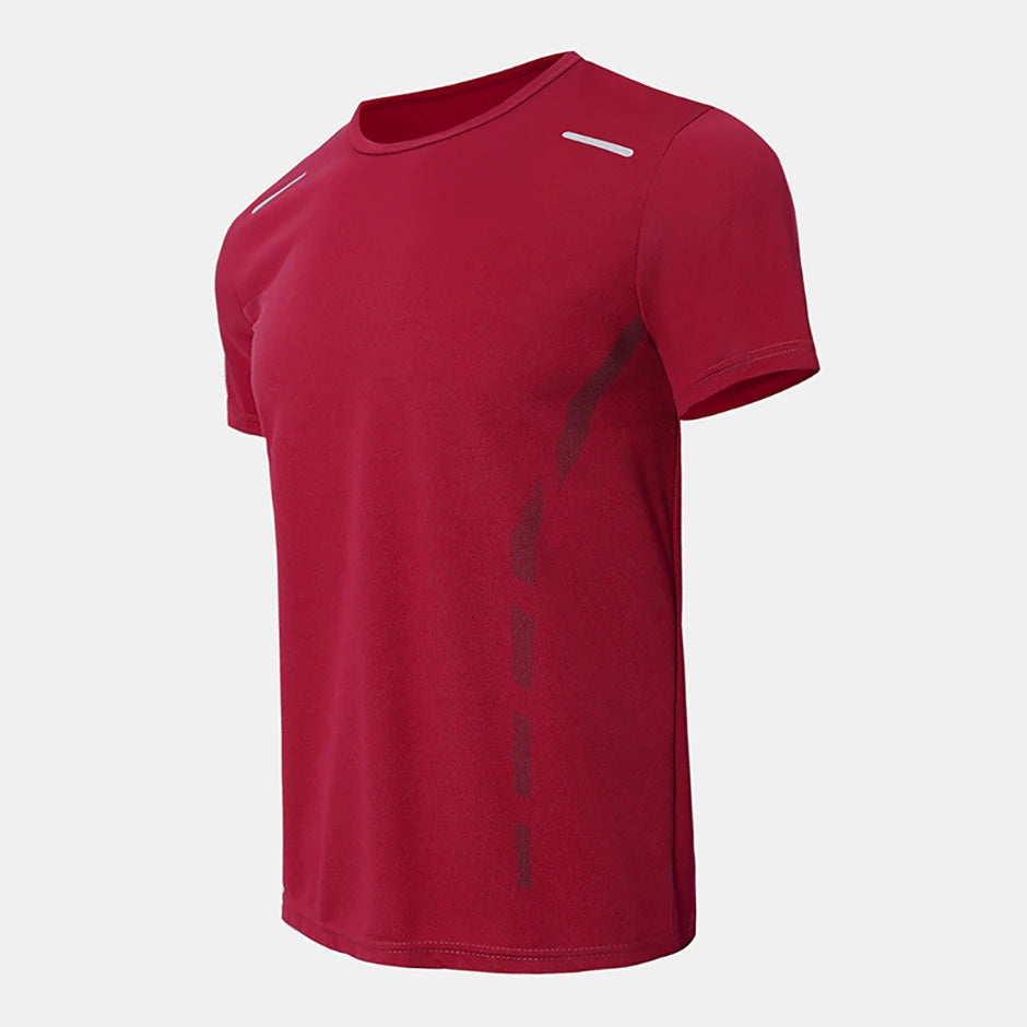 Men’s Quick-Dry Printed Sports T-Shirt