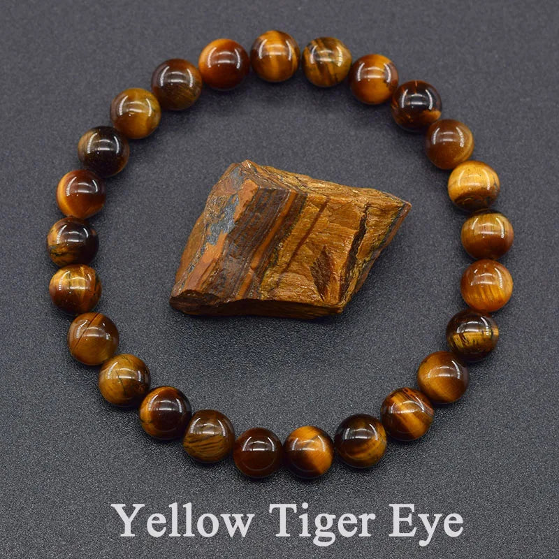 Indian Agate Bead Bracelet for Women – Natural Colorful Crystal Stone Strand Bracelet, Energy-Inspired Yoga Jewelry Gift
