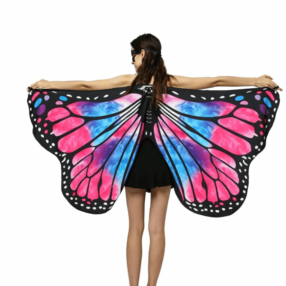 Rainbow Butterfly Fairy Wing Cape