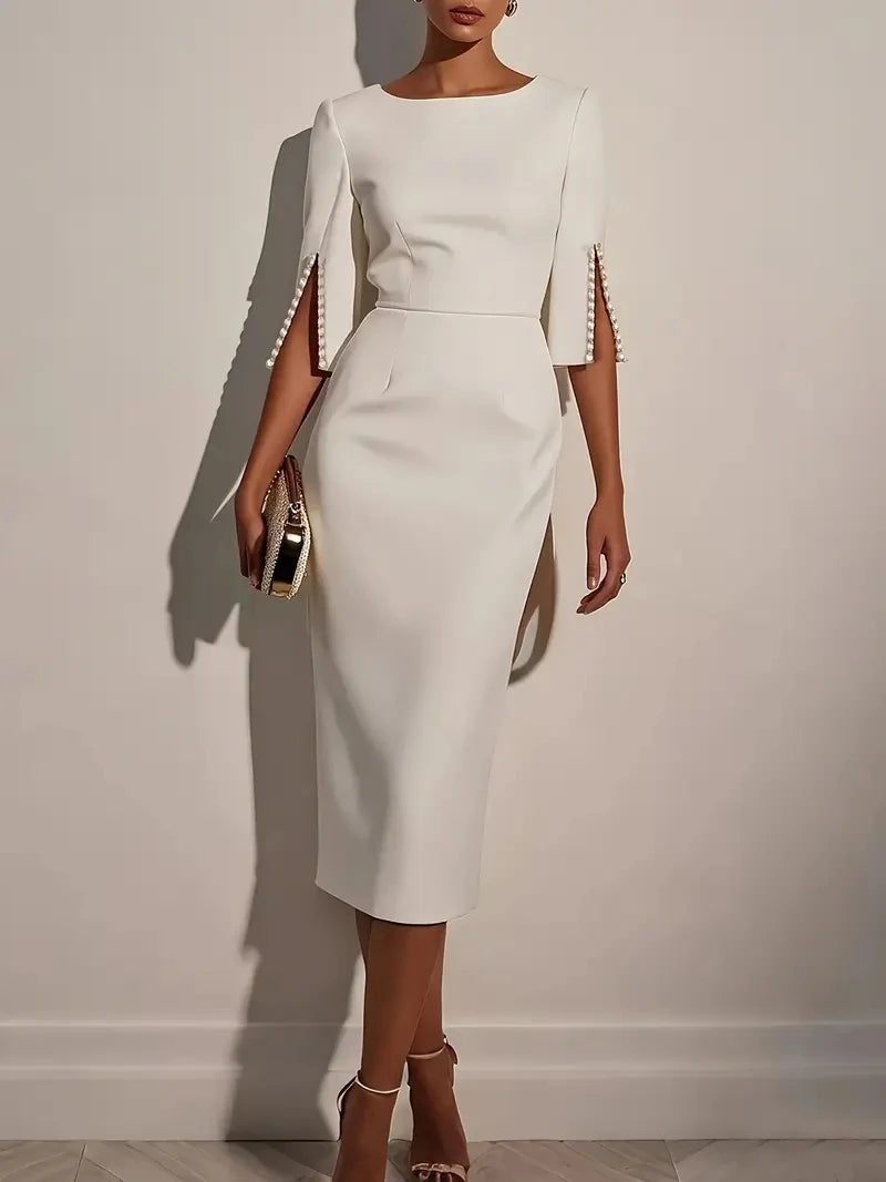 Women’s Elegant Midi Sheath Dress