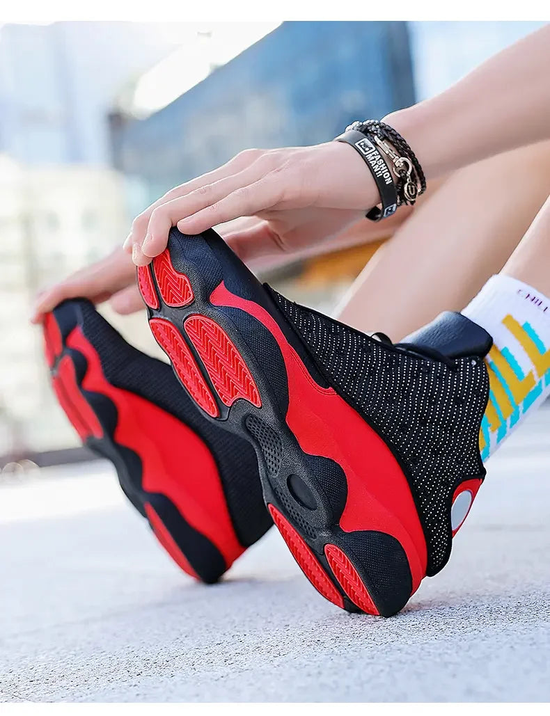 Unisex High-Top Basketball Training Shoes.