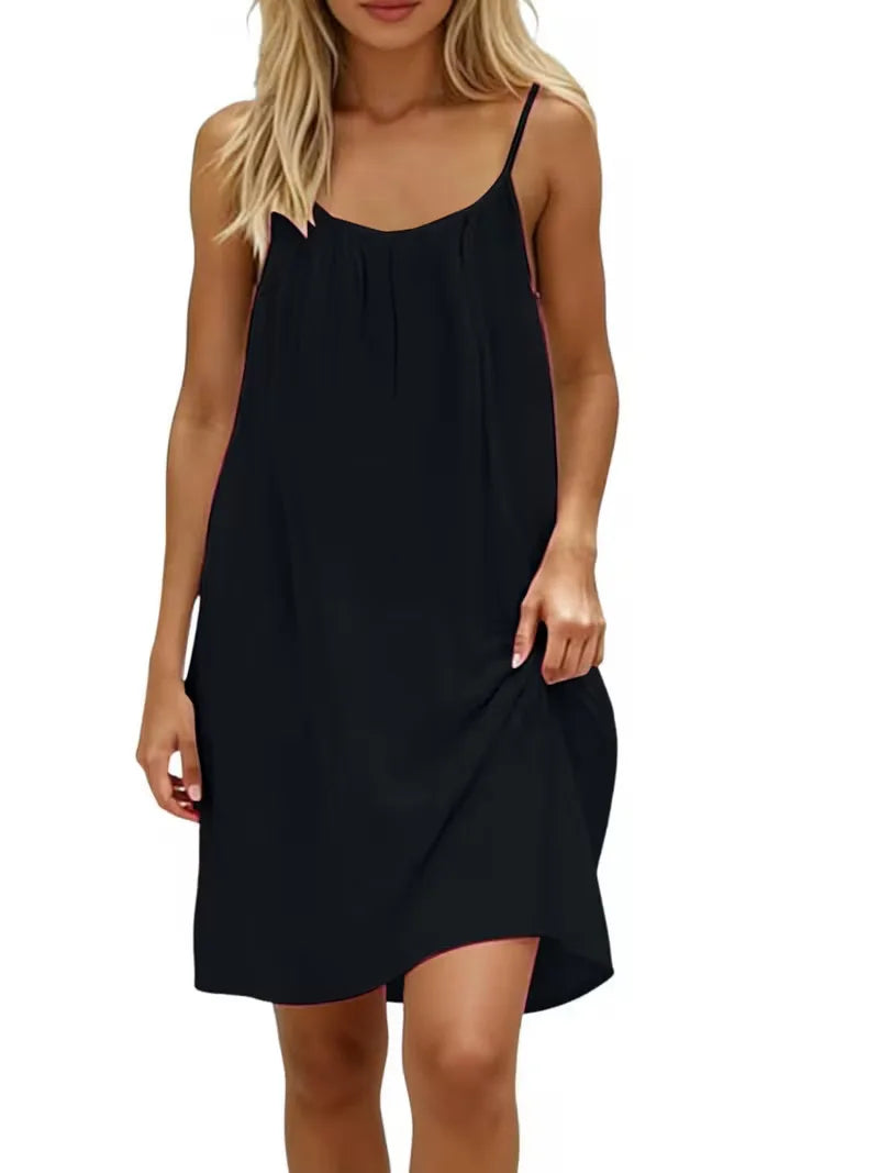 Women’s Loose Backless Slip Dress