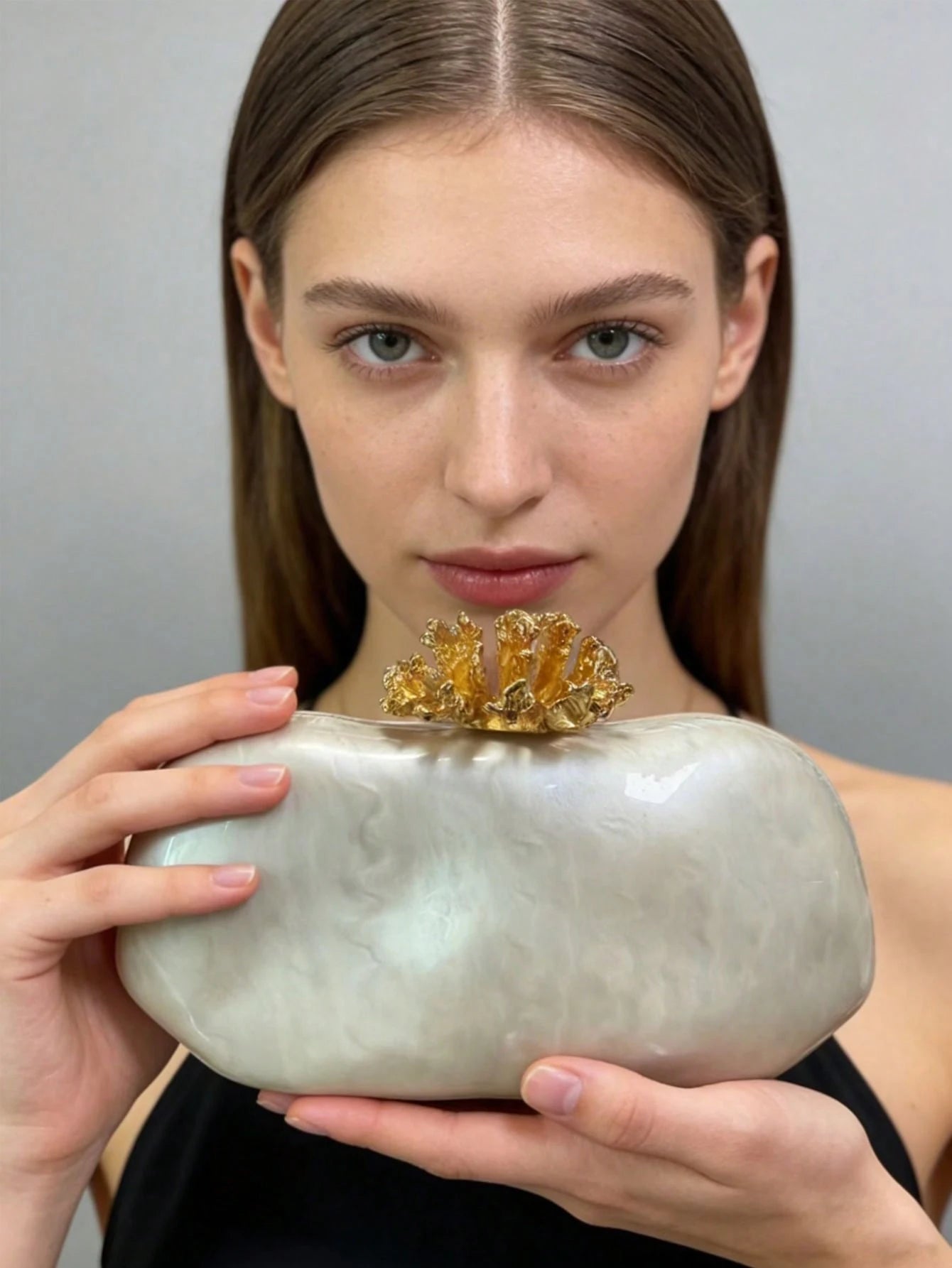 2026 New Women’s Acrylic Flower Shell Shoulder Bag, Fashion Wedding Banquet Evening Clutch, Bridal Handbag Purse