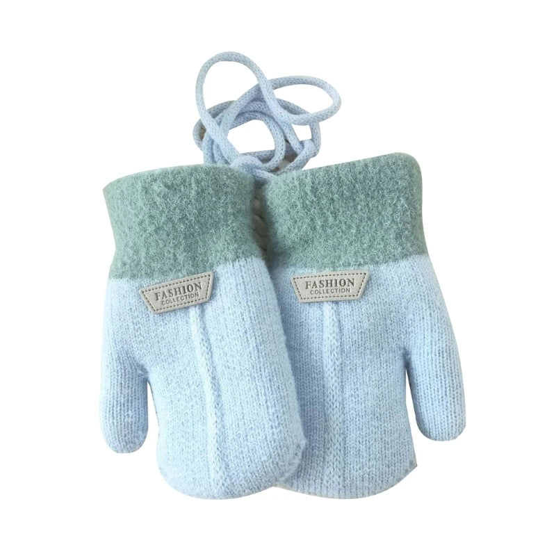 Universal Gloves Knitting Mittens Baby Mittens Toddler Thickened Winter Gloves Dropshipping
