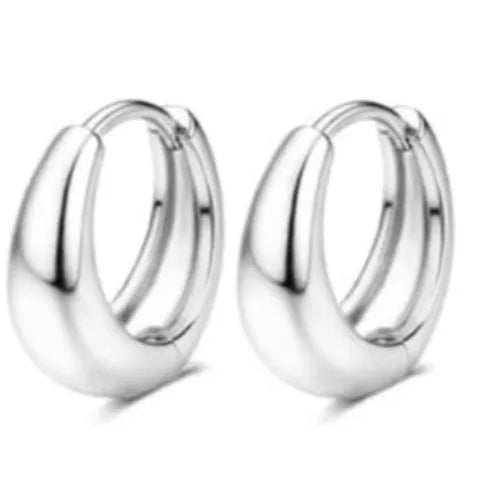 14K Gold-Plated Stainless Steel Classic Stud Earrings