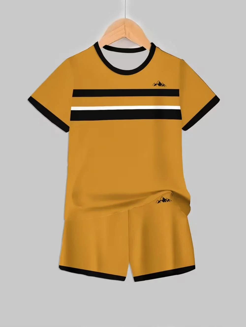 Boys 2-Piece Colorblock Quick-Dry T-Shirt and Shorts Set